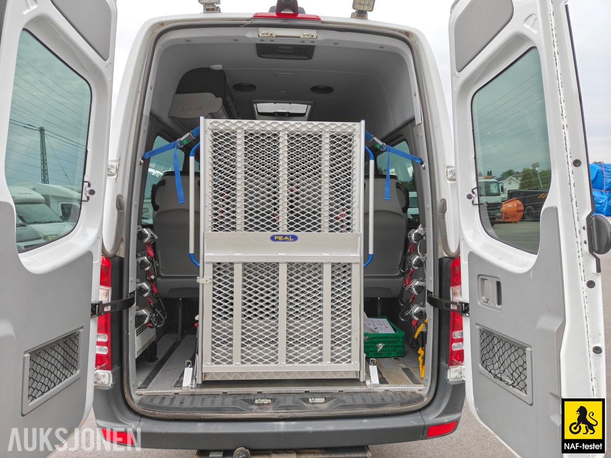 2018 Mercedes-Benz Sprinter 516 CDI 163HK 17-SETER RAMPE HENGERFESTE KAMERA VARMER