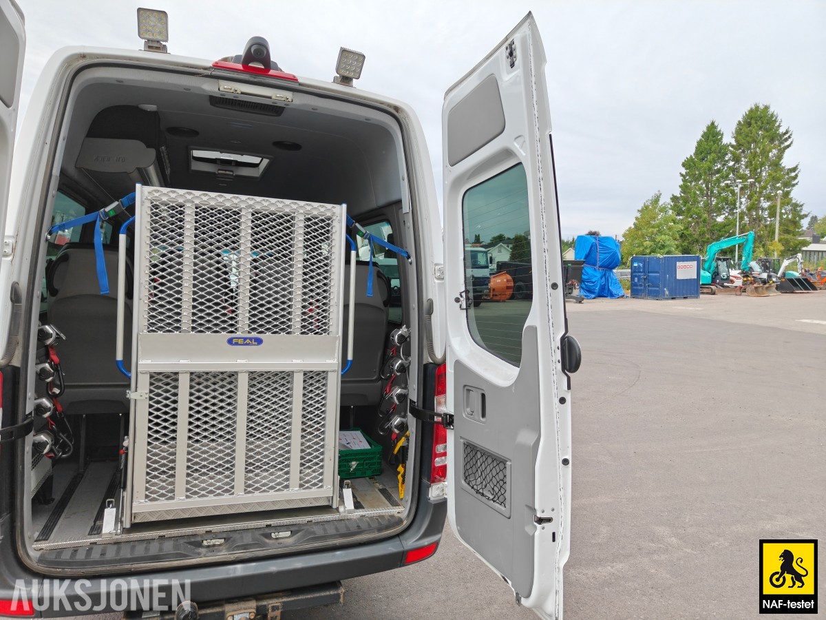 2018 Mercedes-Benz Sprinter 516 CDI 163HK 17-SETER RAMPE HENGERFESTE KAMERA VARMER