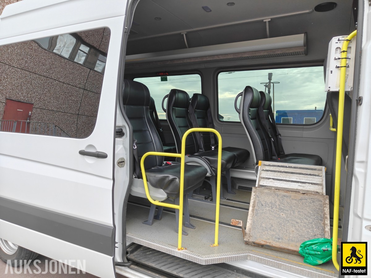2018 Mercedes-Benz Sprinter 516 CDI 163HK 17-SETER RAMPE HENGERFESTE KAMERA VARMER
