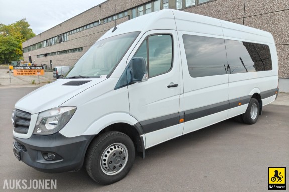 2018 Mercedes-Benz Sprinter 516 CDI 163HK 17-SETER RAMPE HENGERFESTE KAMERA VARMER