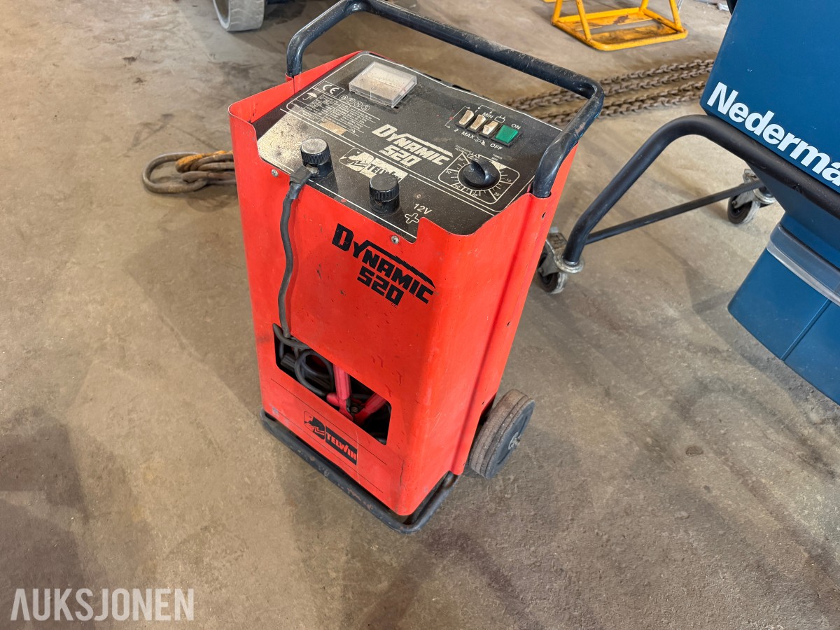 Telwin Dynamic 520 batterilader med starthjelp – 12/24 V
