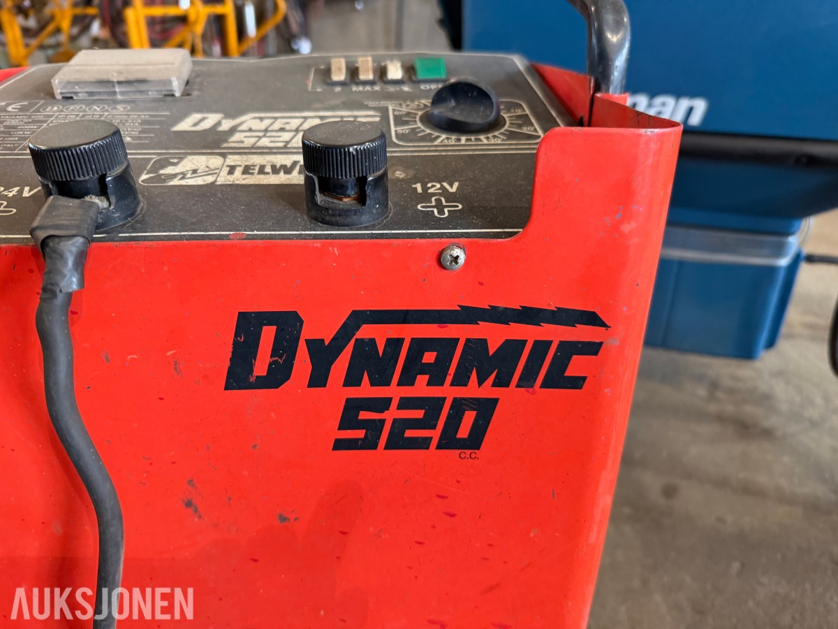 Telwin Dynamic 520 batterilader med starthjelp – 12/24 V