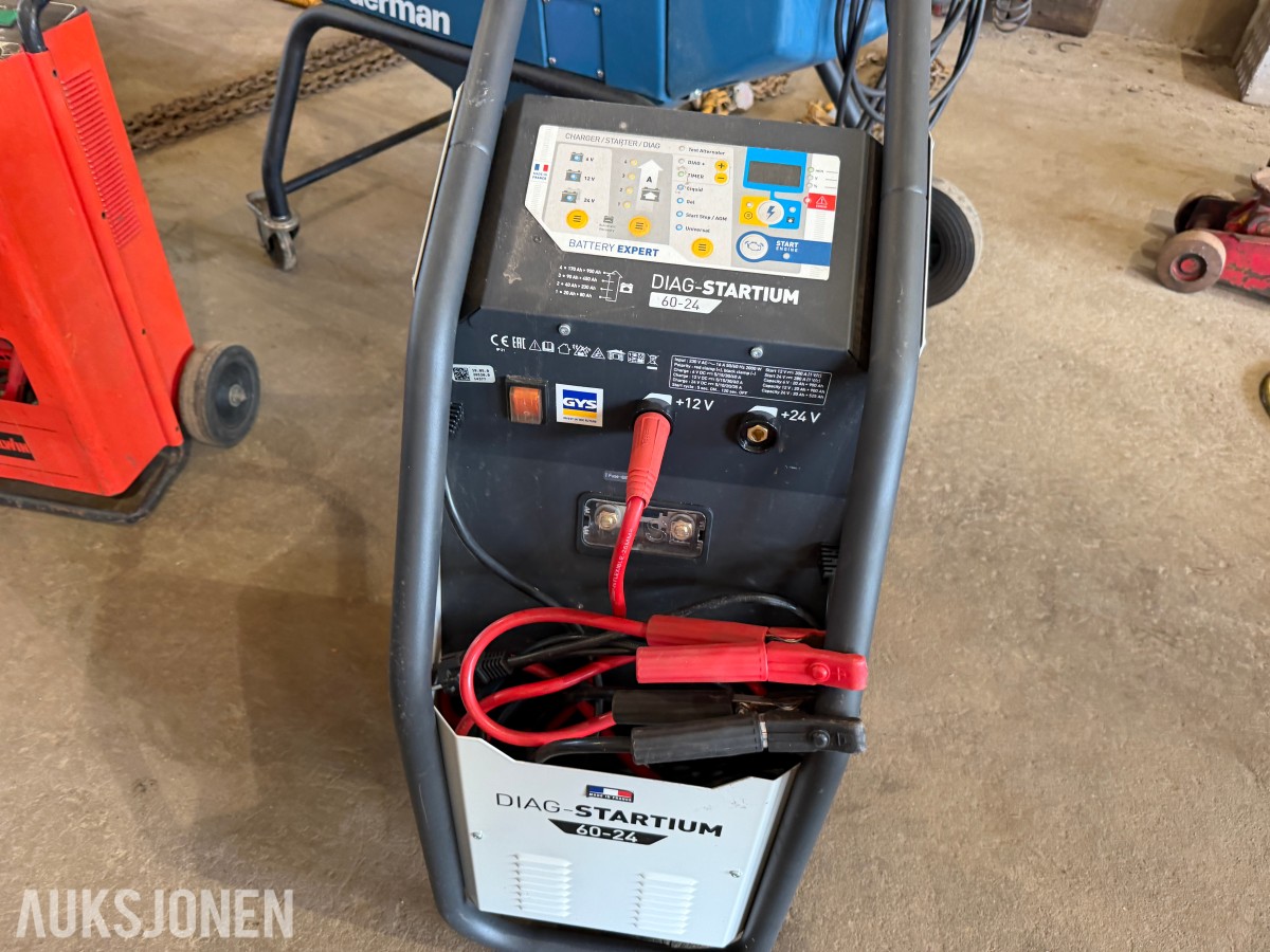 GYS Diag-Startium 60-24 - Intelligent batterilader, starthjelp og diagnoseenhet