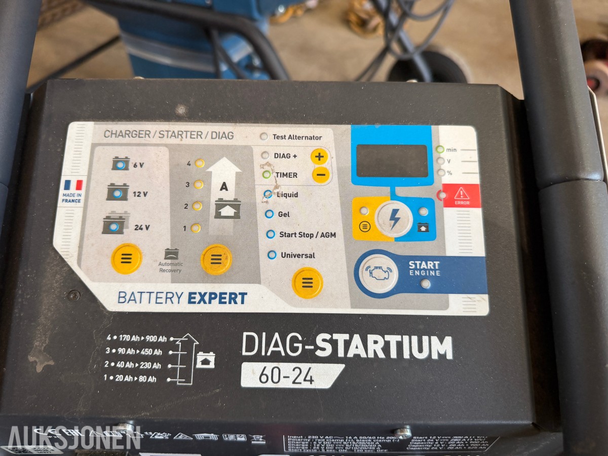 GYS Diag-Startium 60-24 - Intelligent batterilader, starthjelp og diagnoseenhet