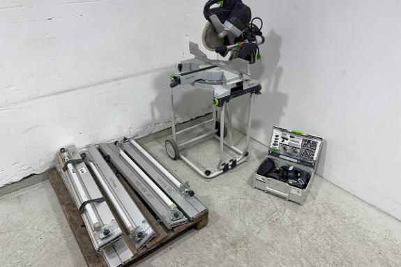 Festool KAPEX KS 120 EB med UG-stativ, 4 anlegg og DWC 18-4500 skruautomat