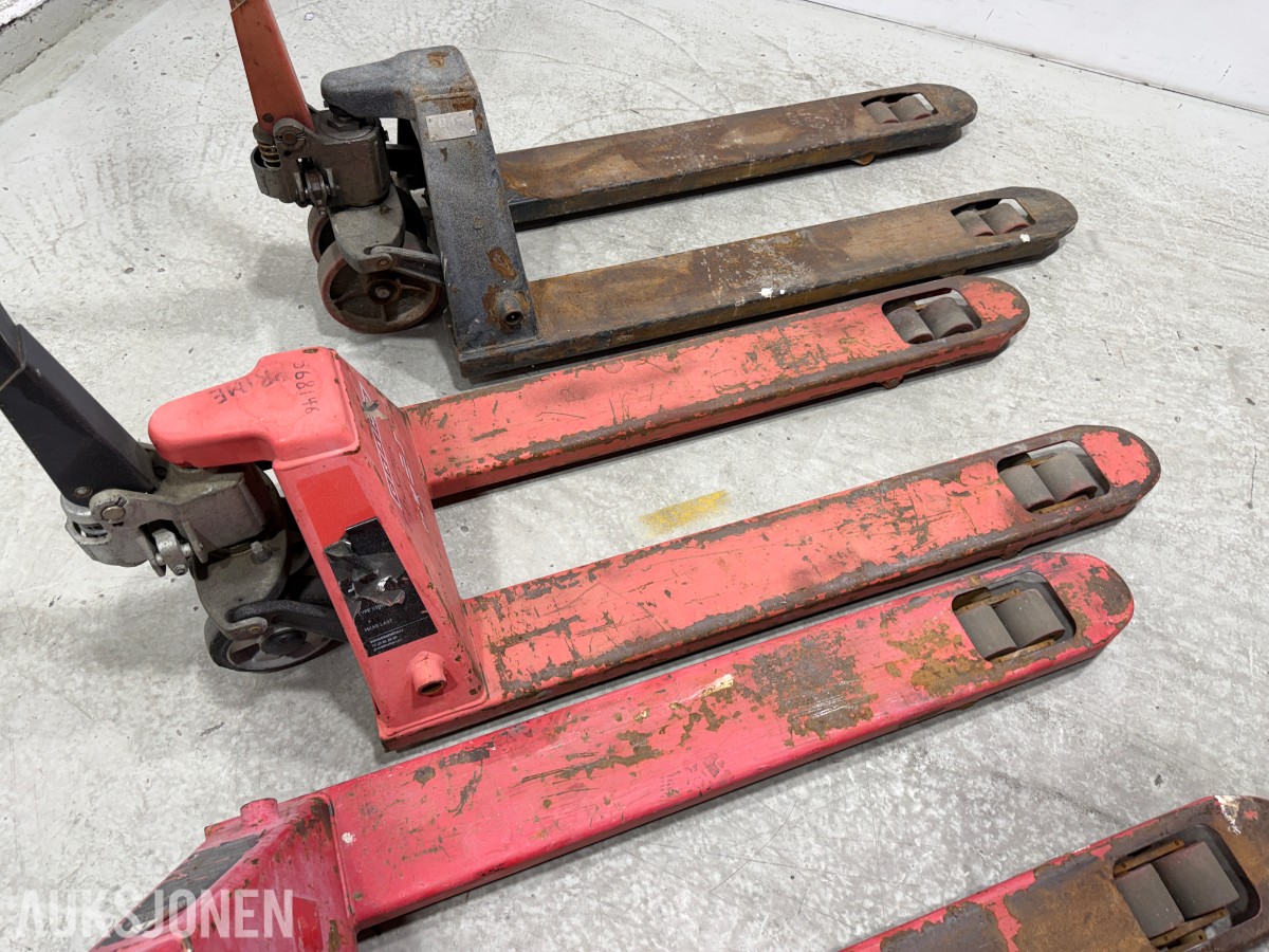 3 stk. jekketralle/palletraller