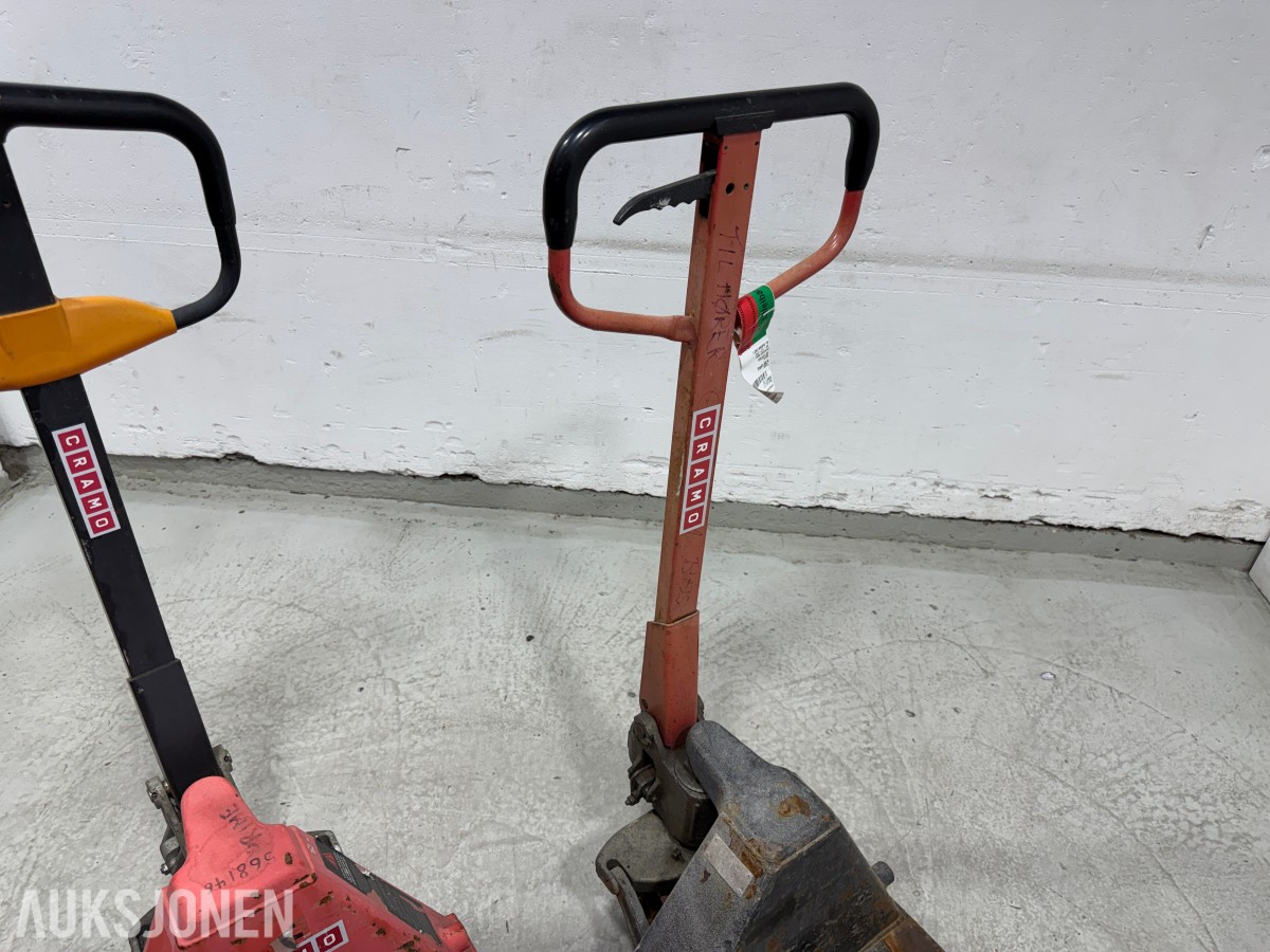 3 stk. jekketralle/palletraller