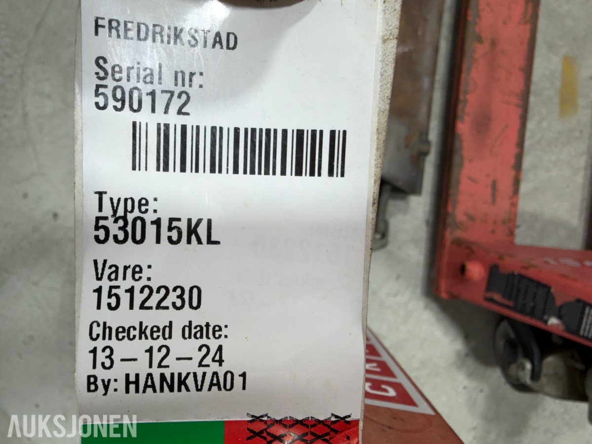 3 stk. jekketralle/palletraller