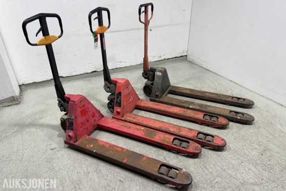 3 stk. jekketralle/palletraller