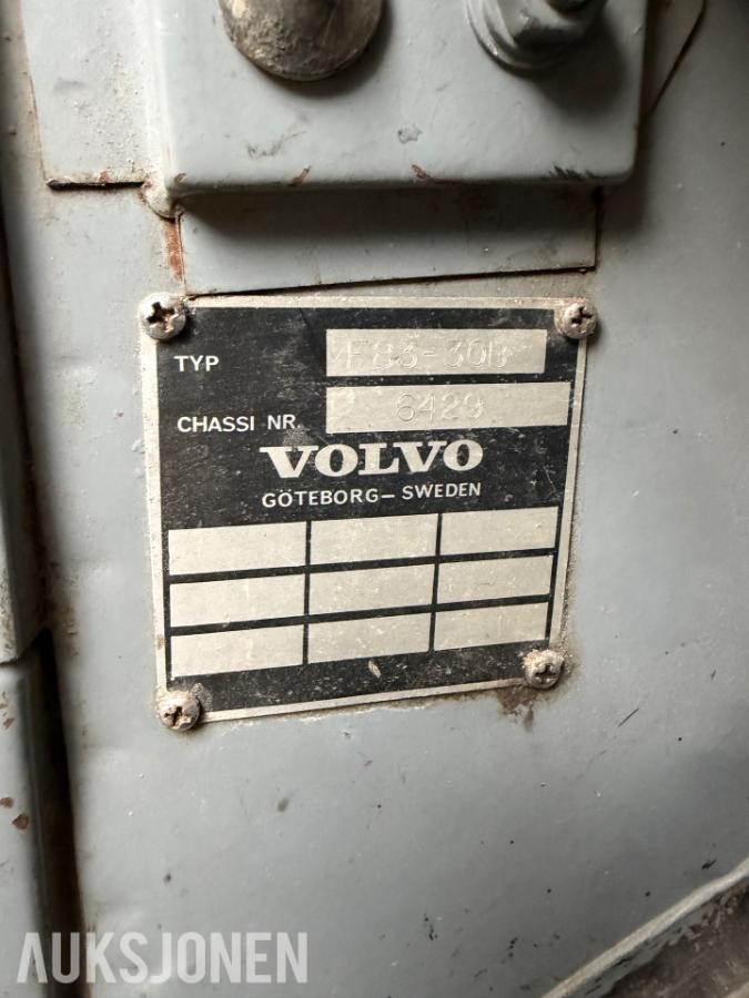 1966 Volvo F83-30b 37500 km