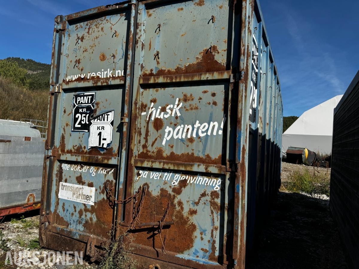 Krokcontainer med sideåpning 7,5 meter