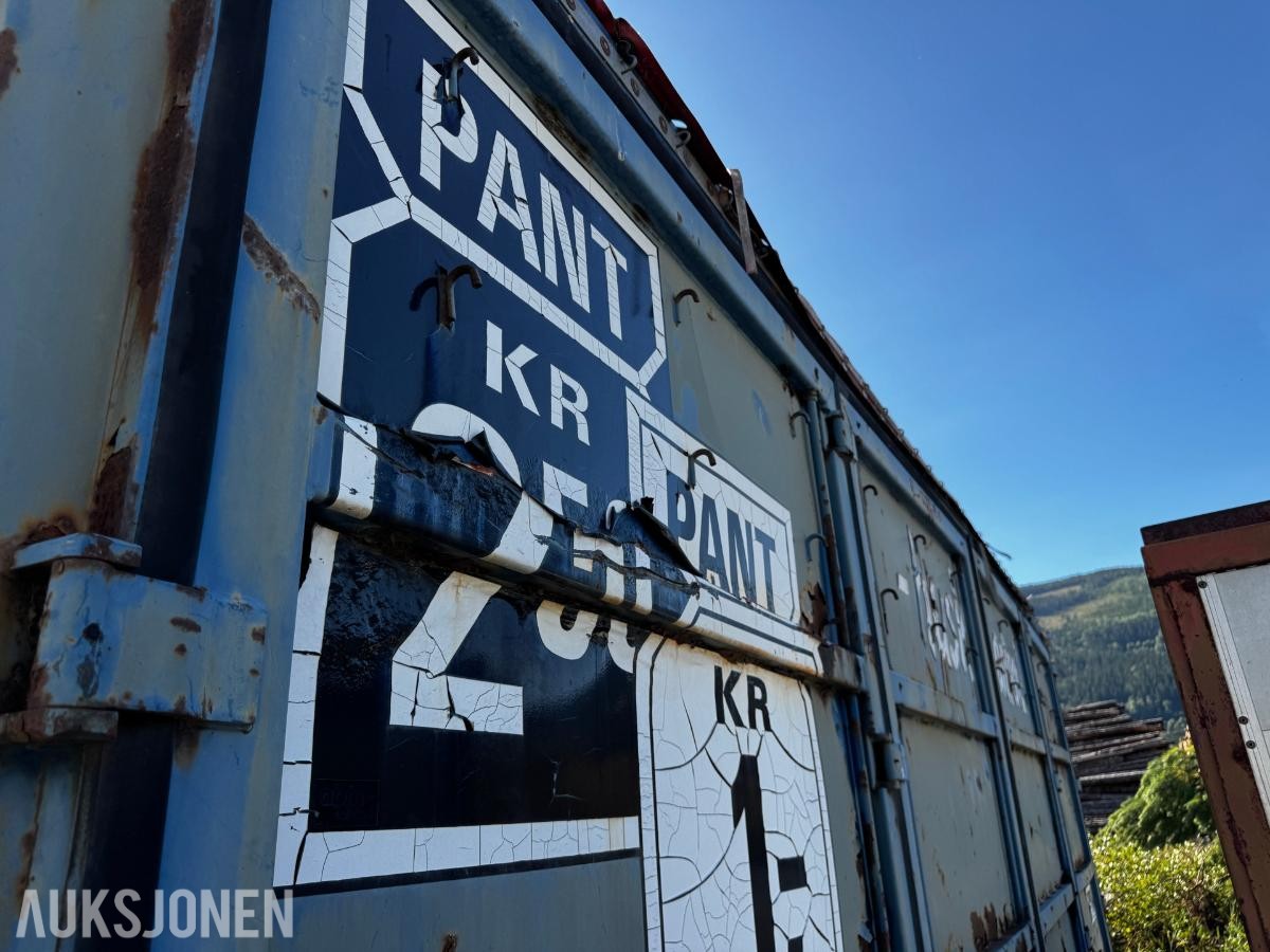 Krokcontainer med sideåpning 7,5 meter