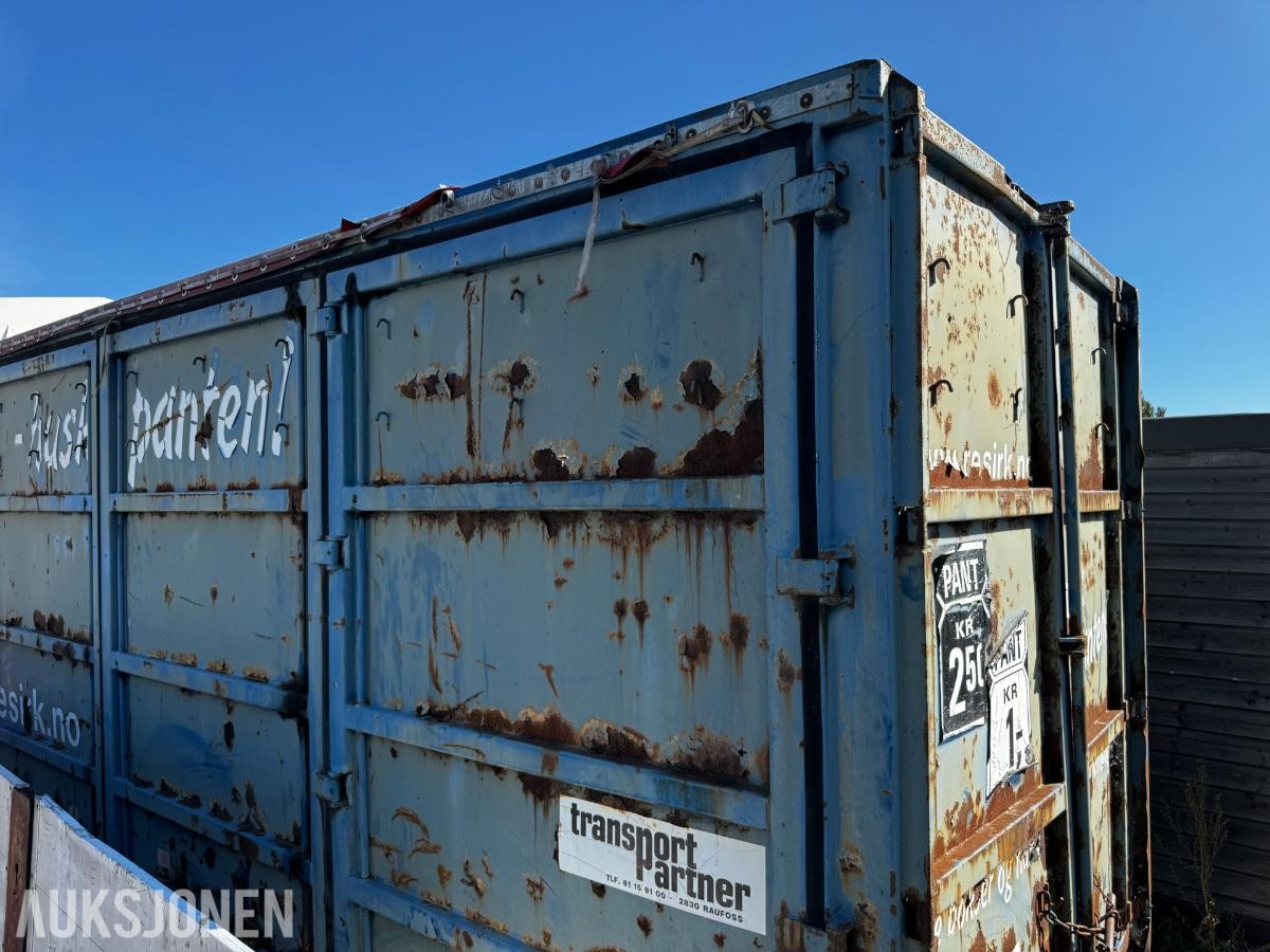 Krokcontainer med sideåpning 7,5 meter