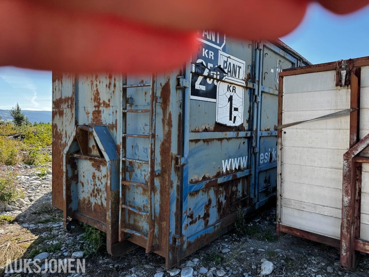 Krokcontainer med sideåpning 7,5 meter