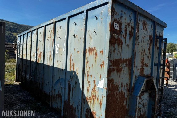 Krokcontainer med sideåpning 7,5 meter