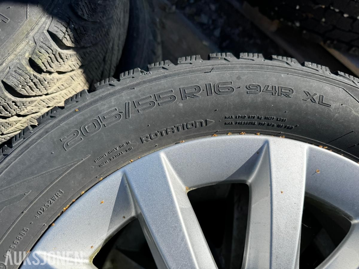 4 stk Vinterhjul Nokian Hakkapelitta 205/55 R16