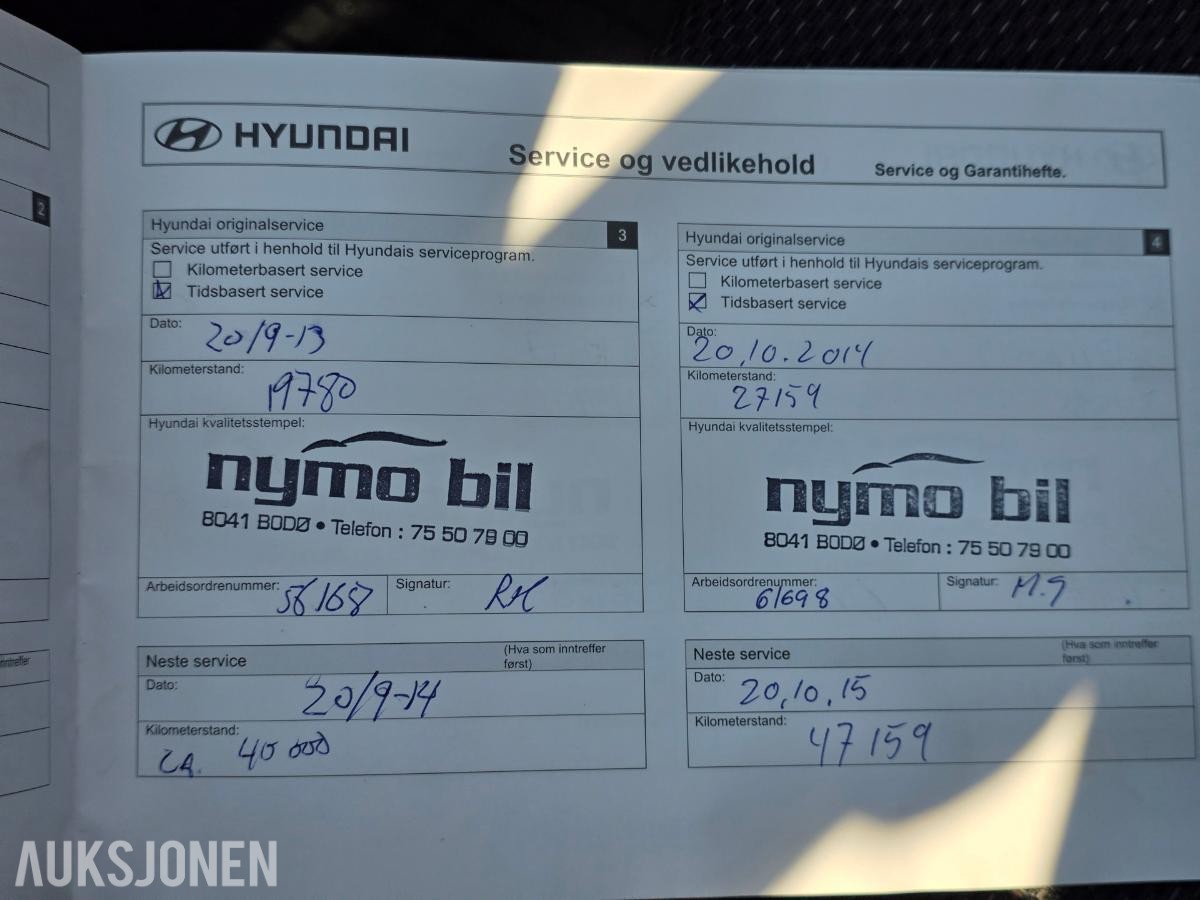 2011 HYUNDAI I30 1.6 CRDI HENGERFESTE VINTERHJUL EU TIL 31.03.2028