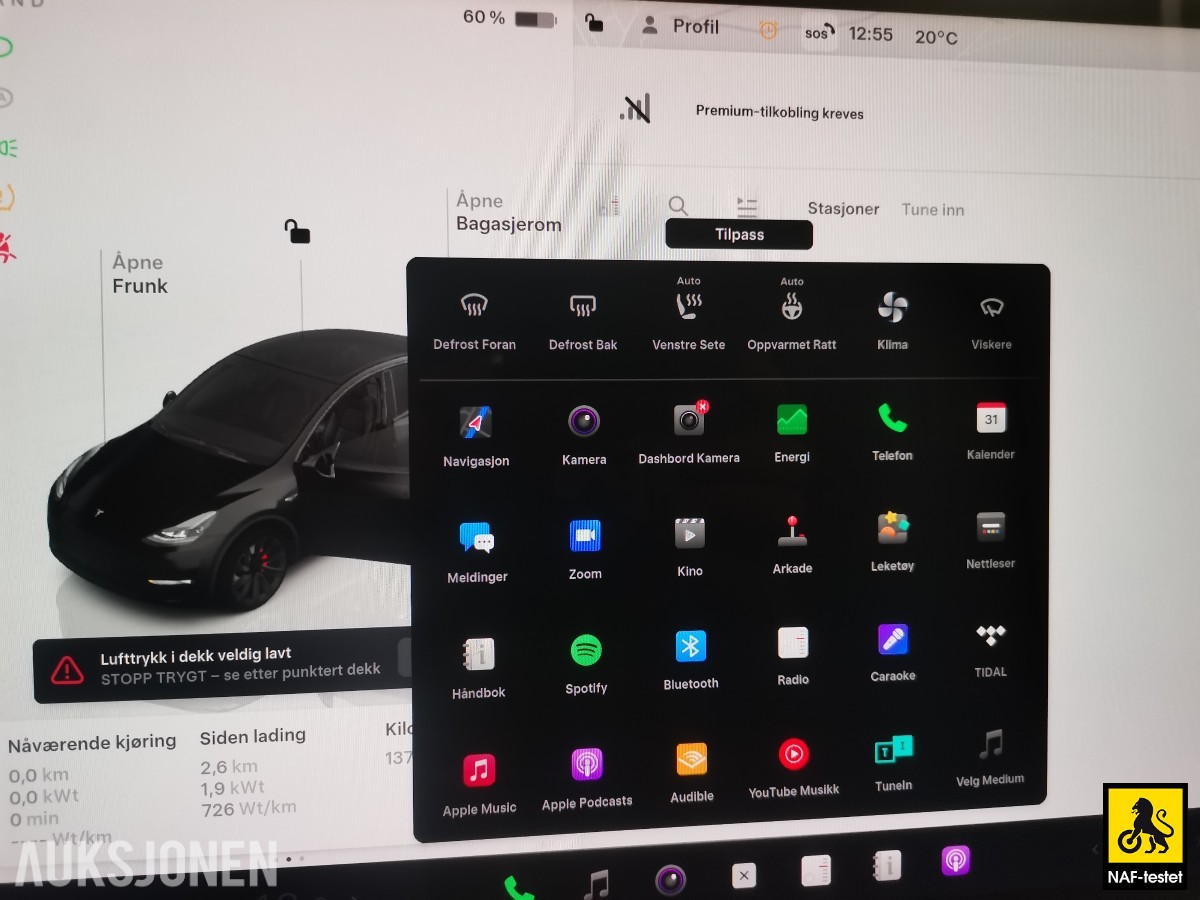 2022 TESLA MODEL Y PERFORMANCE AWD 534 HK ACC AUTOPILOT PANO KAMERA PREMIUM LYD VARMEPUMPE