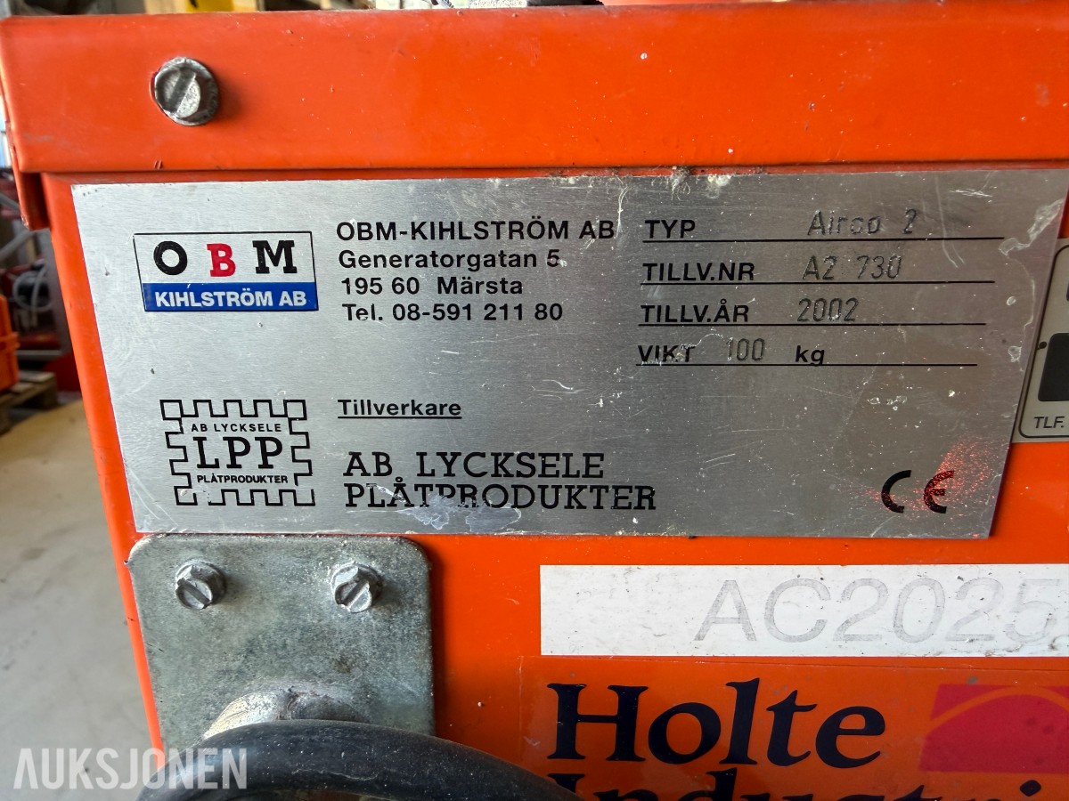 2002 OBM Airco 2 tørk- og varmeaggregat