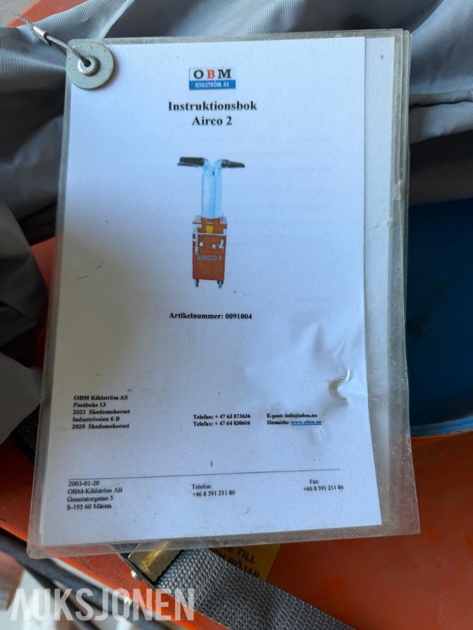 2002 OBM Airco 2 tørk- og varmeaggregat