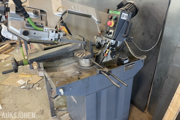 Verkstedpakke med Luna båndsag, Ridgid rørbøyer, båndsliper og arbeidsbord