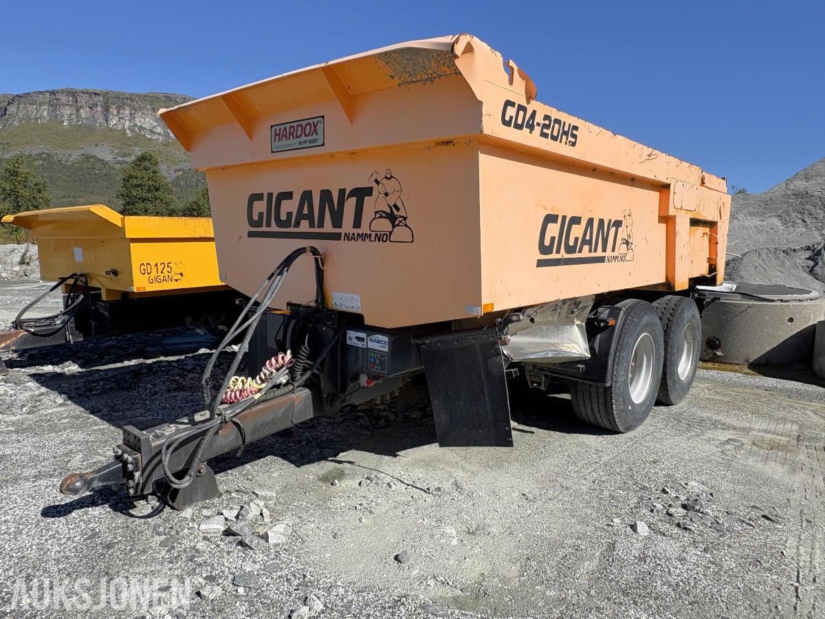 2017 Gigant GD4-20HS dumperhenger, Hardox, sprelem