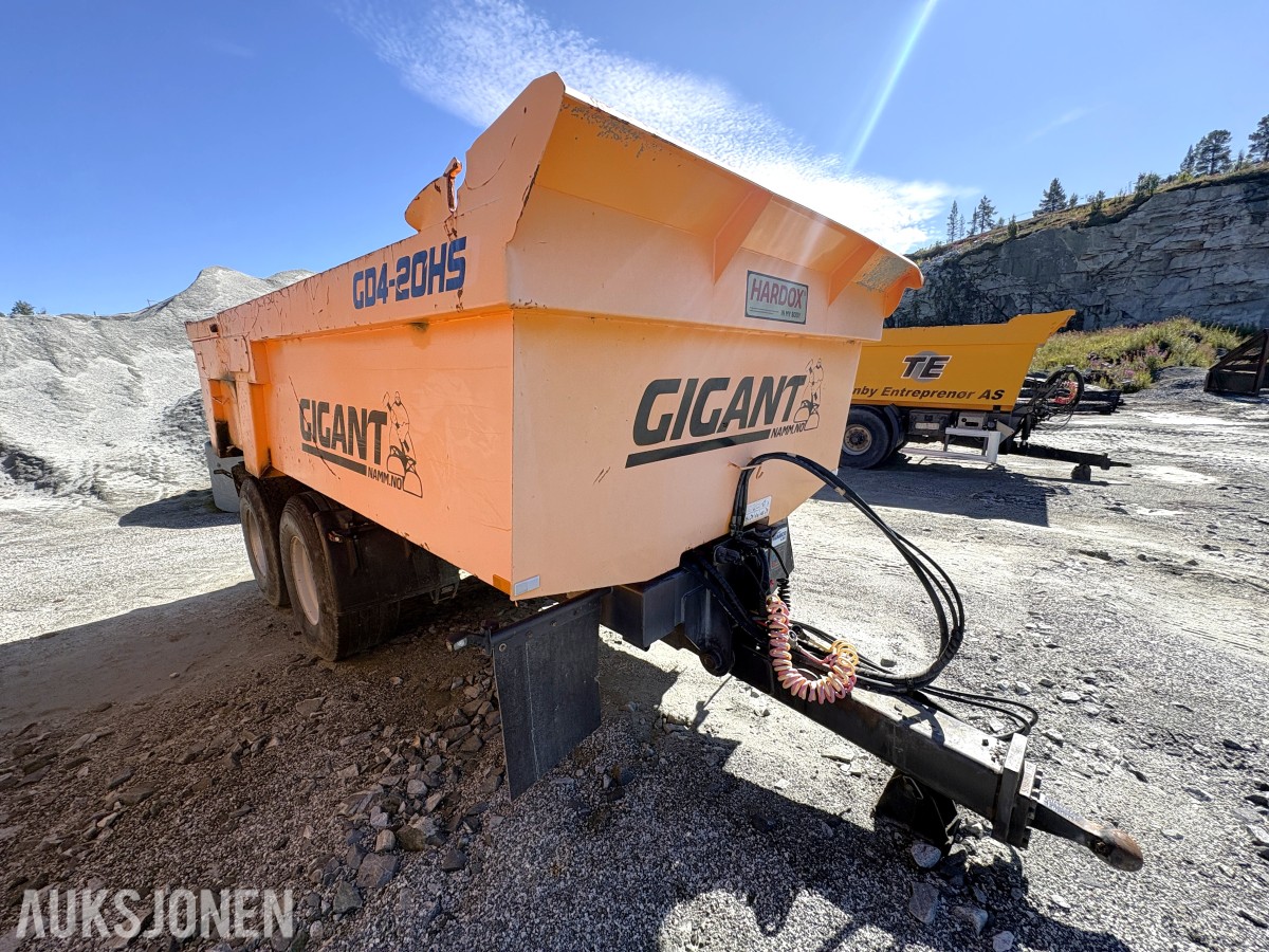 2017 Gigant GD4-20HS dumperhenger, Hardox, sprelem