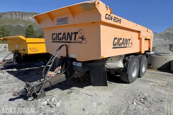 2017 Gigant GD4-20HS dumperhenger, Hardox, sprelem