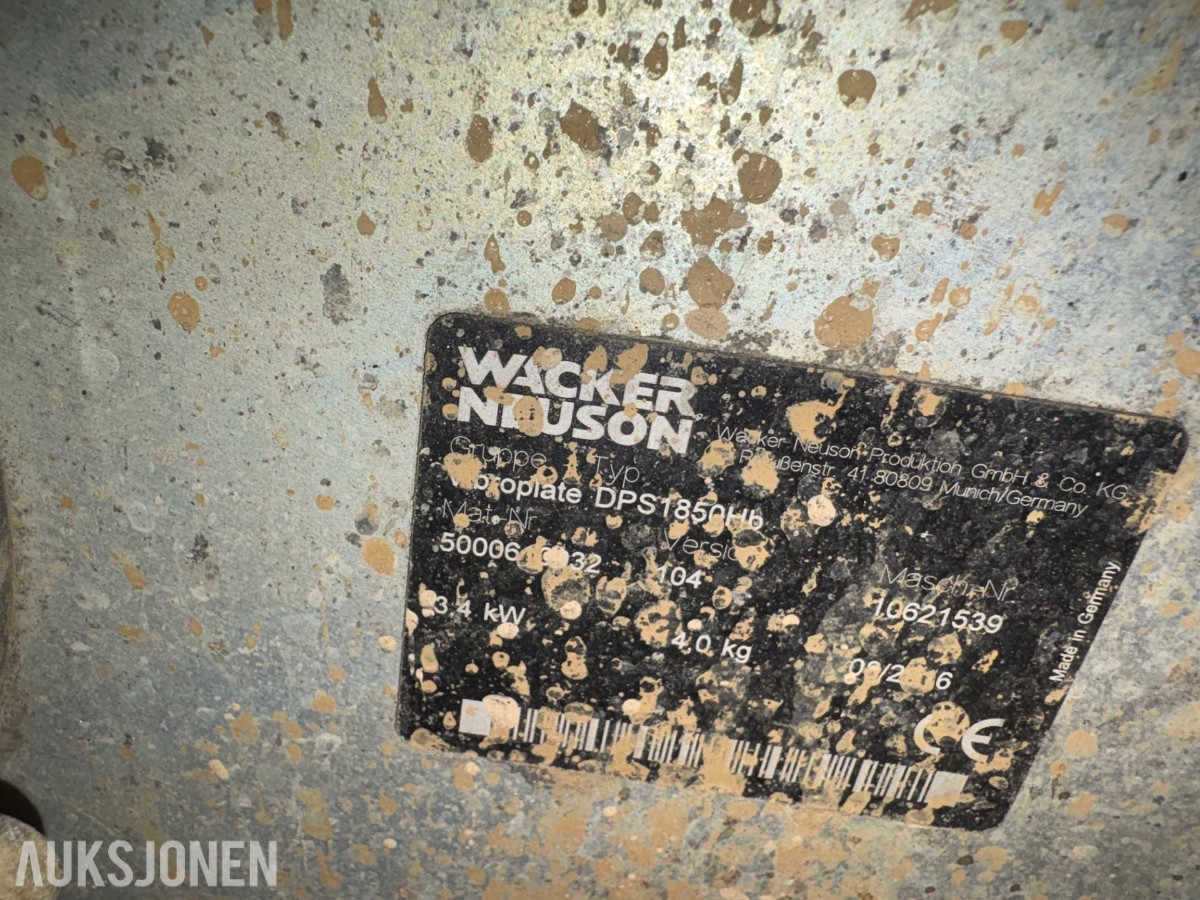 Wacker Neuson Diesel vibroplater