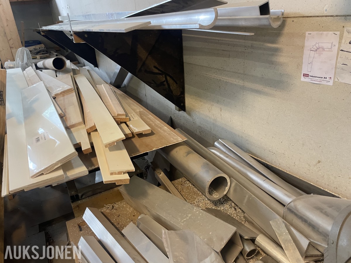 Diverse stål / aluminium Diverse dimensjoner