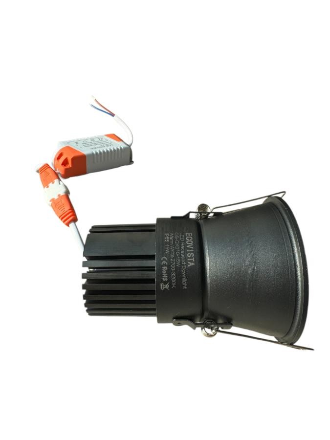 60 stk LED dimmbare Downlights ECOVISTA – 15W IP65 (2700–3200K)