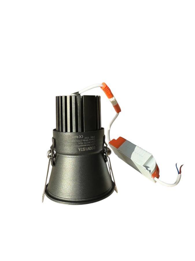 60 stk LED dimmbare Downlights ECOVISTA – 15W IP65 (2700–3200K)