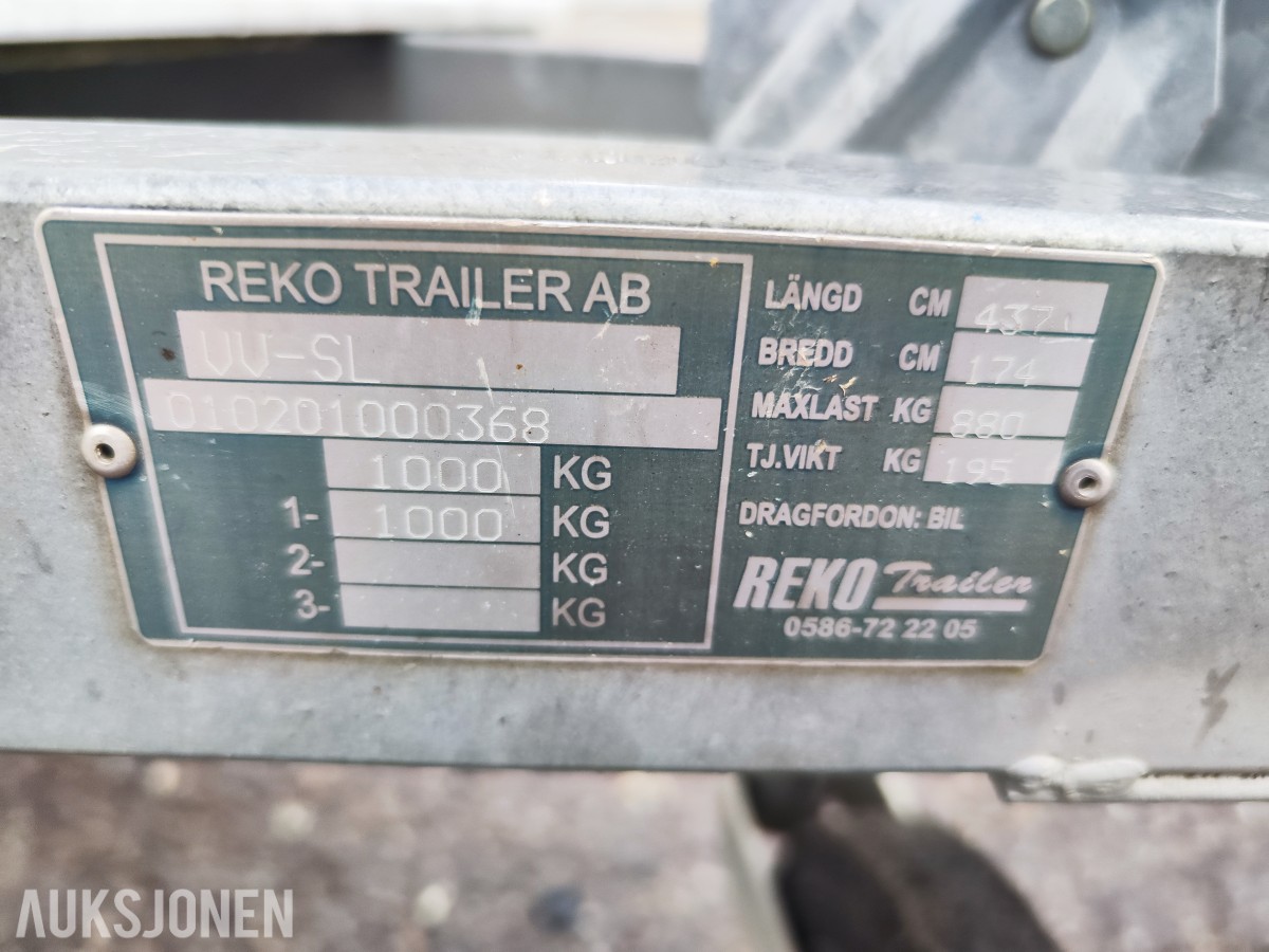 2008 Reko Trailer - Stilashenger med stillas