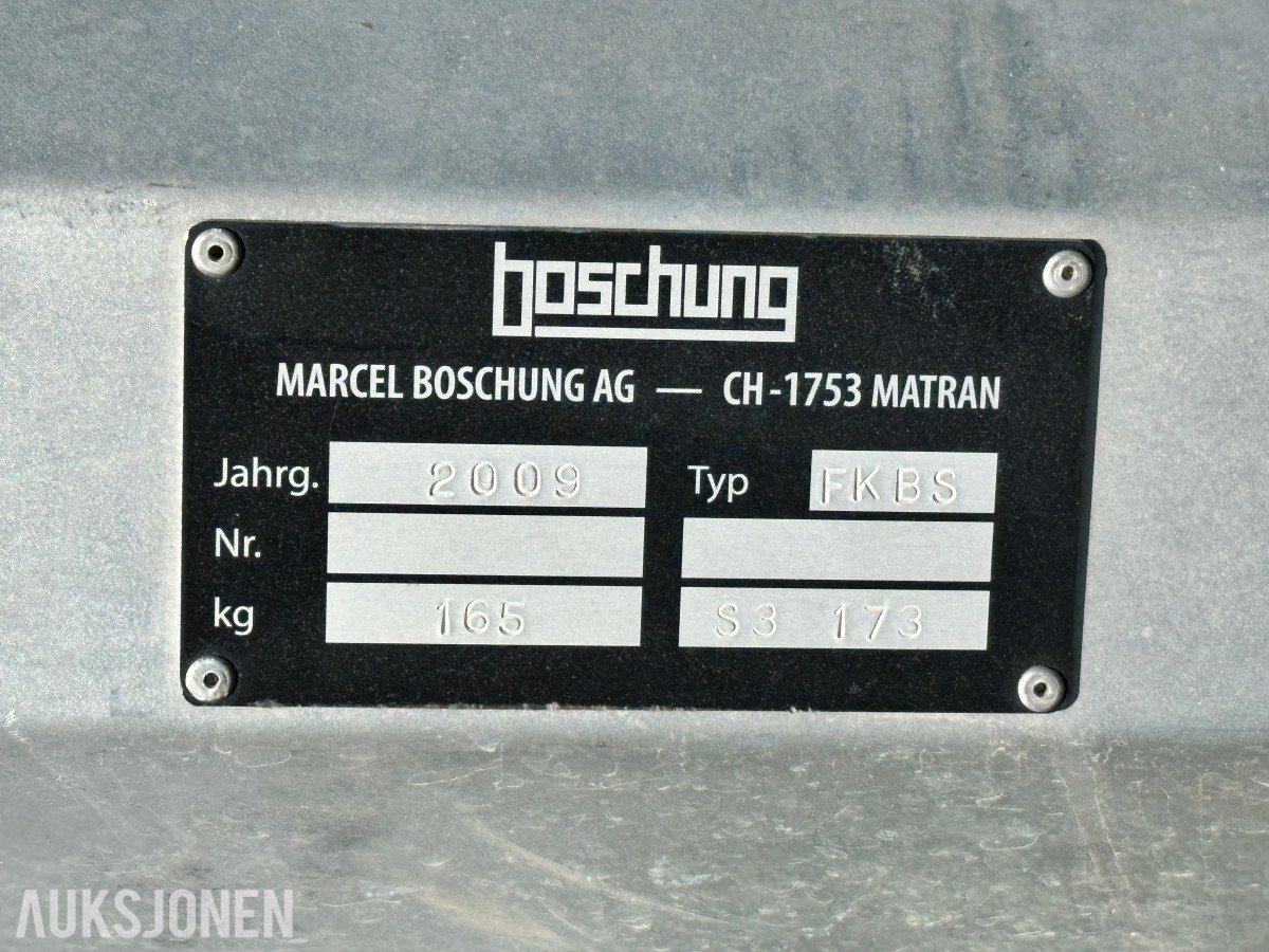 2010 Boschung S3 feie- og sugemaskin, Kun 1072 timer