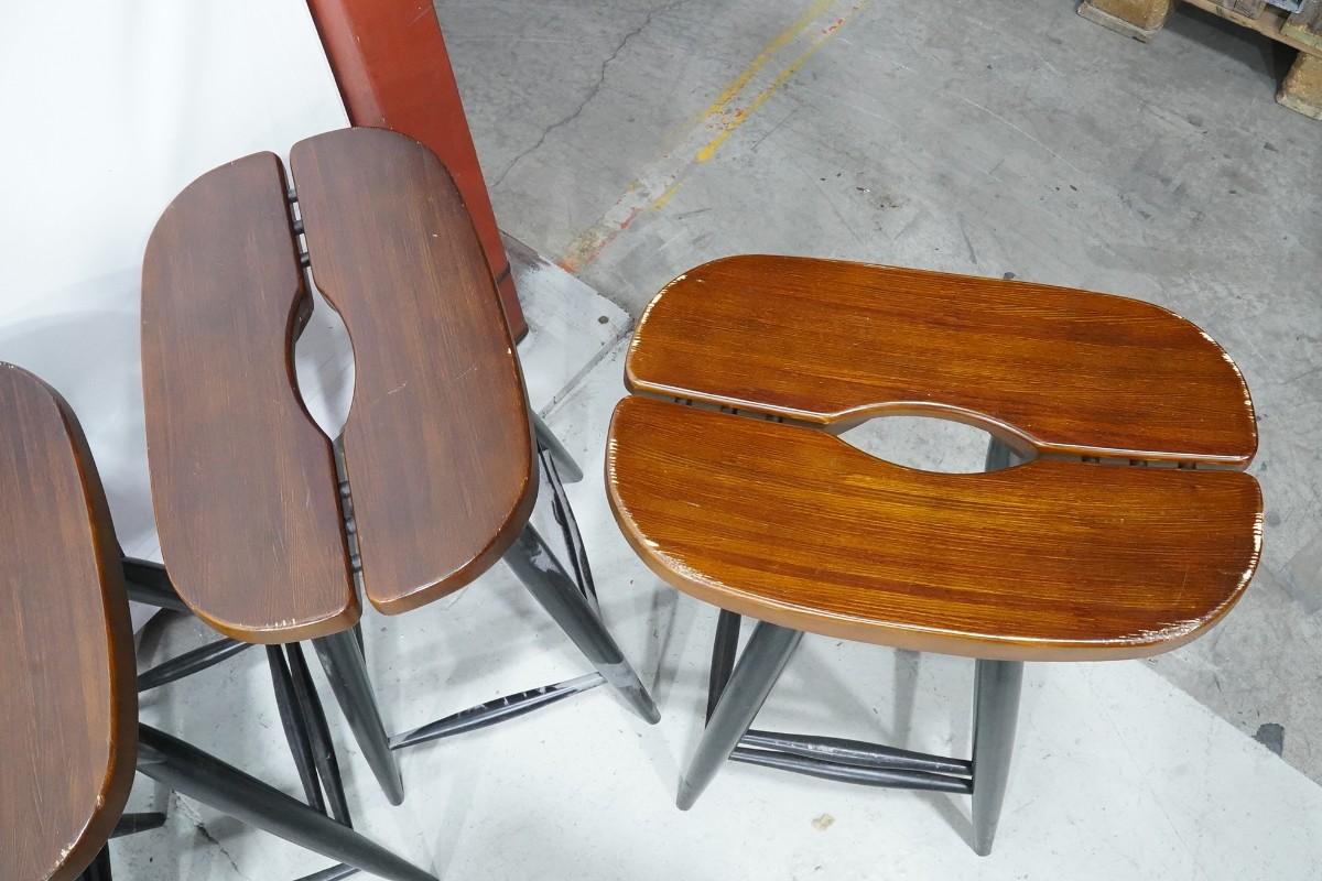 15 Artek barstoler design Ilmari Tapiovaara og 3 ståbord