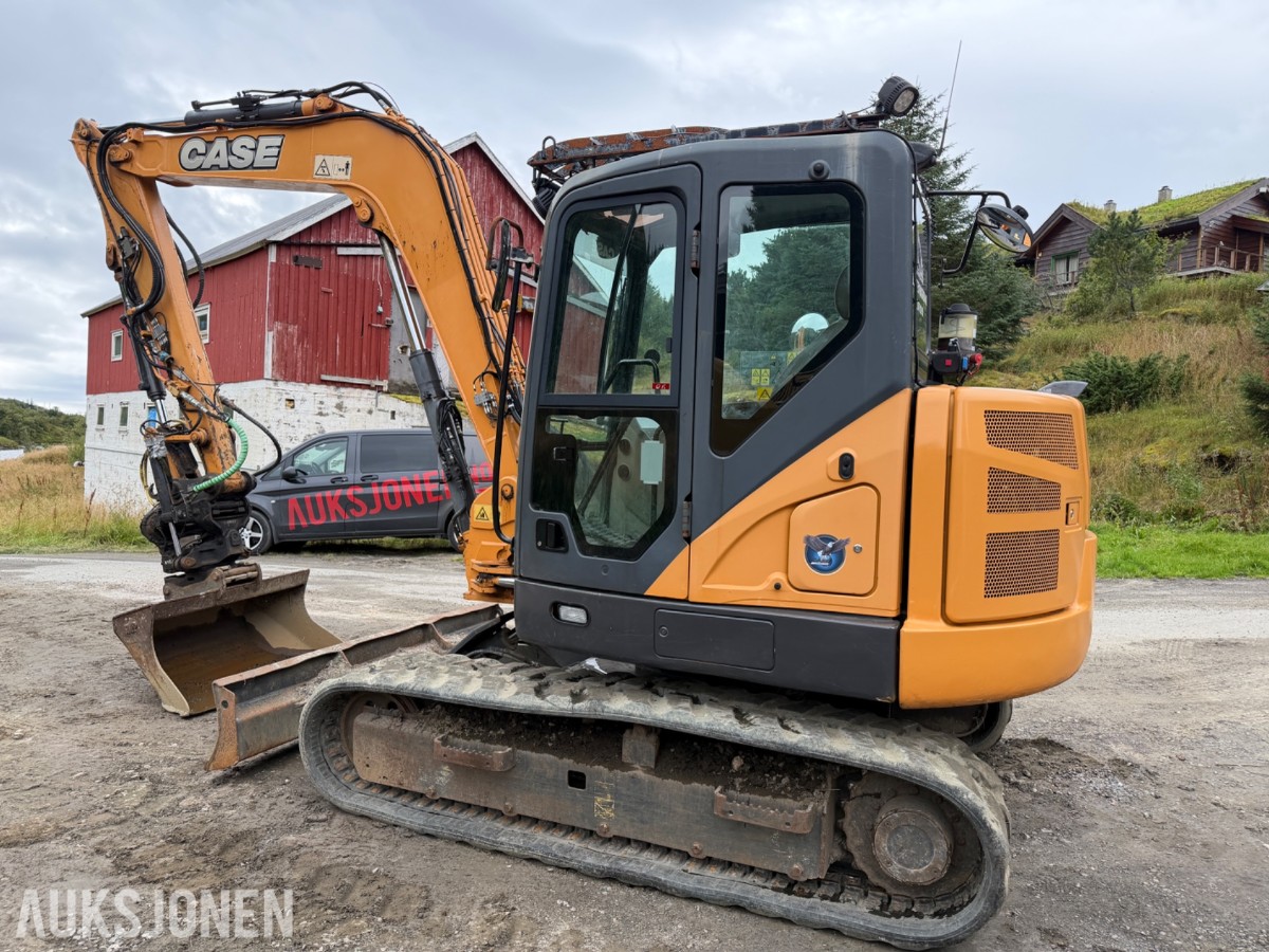 2016 Case CX80 C Beltegraver, 4072 t, Steelwrist X12, skjær og 2 skuffer
