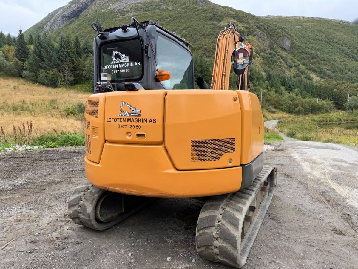 2016 Case CX80 C Beltegraver, 4072 t, Steelwrist X12, skjær og 2 skuffer