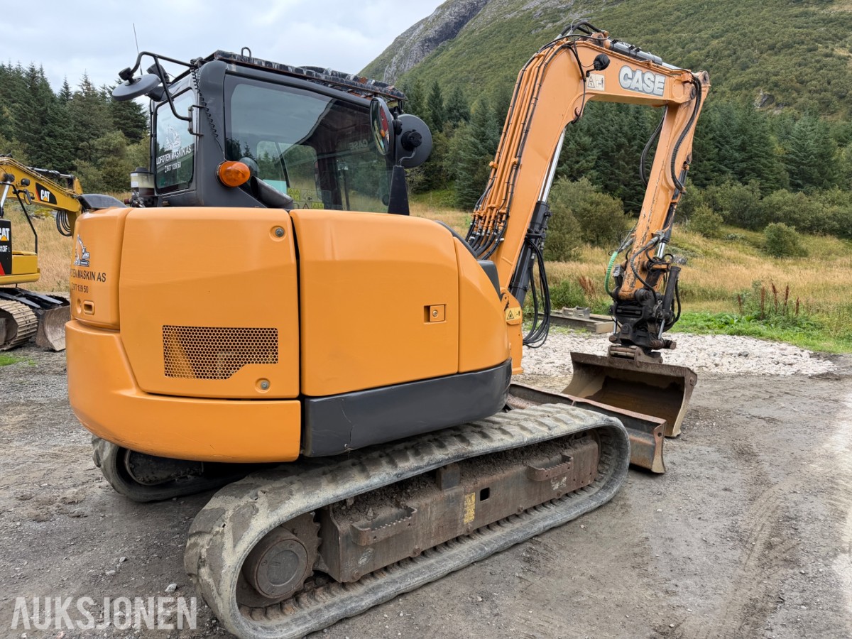 2016 Case CX80 C Beltegraver, 4072 t, Steelwrist X12, skjær og 2 skuffer