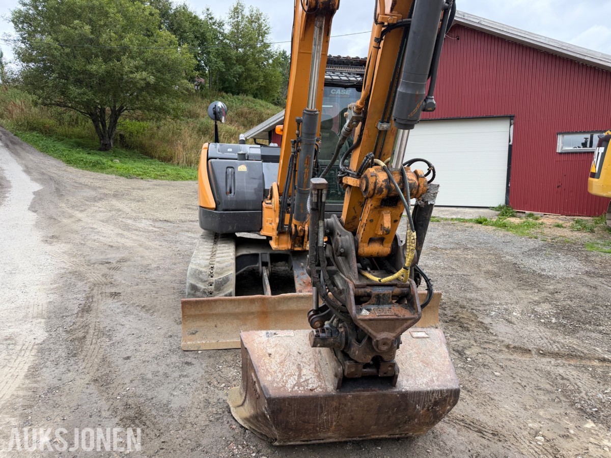 2016 Case CX80 C Beltegraver, 4072 t, Steelwrist X12, skjær og 2 skuffer