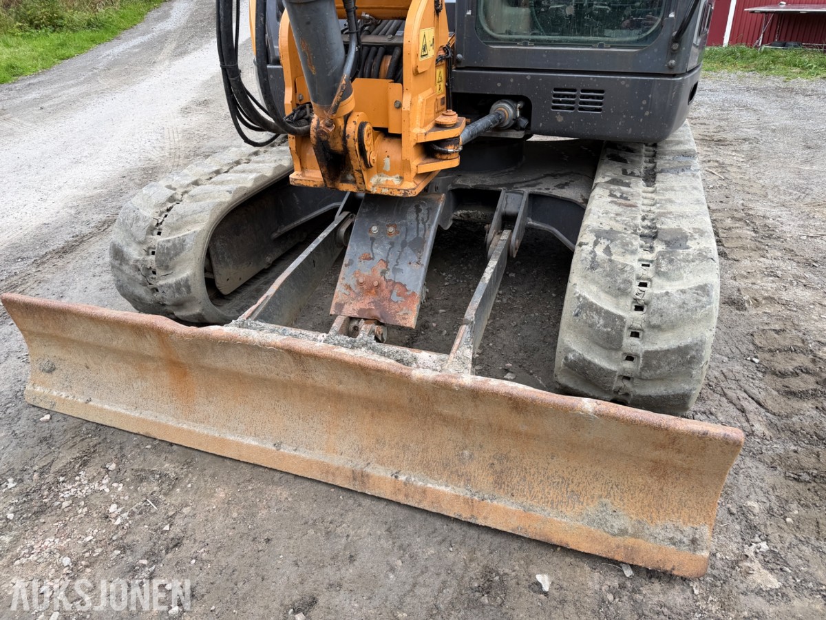 2016 Case CX80 C Beltegraver, 4072 t, Steelwrist X12, skjær og 2 skuffer