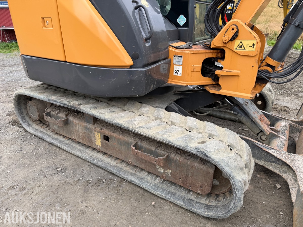 2016 Case CX80 C Beltegraver, 4072 t, Steelwrist X12, skjær og 2 skuffer