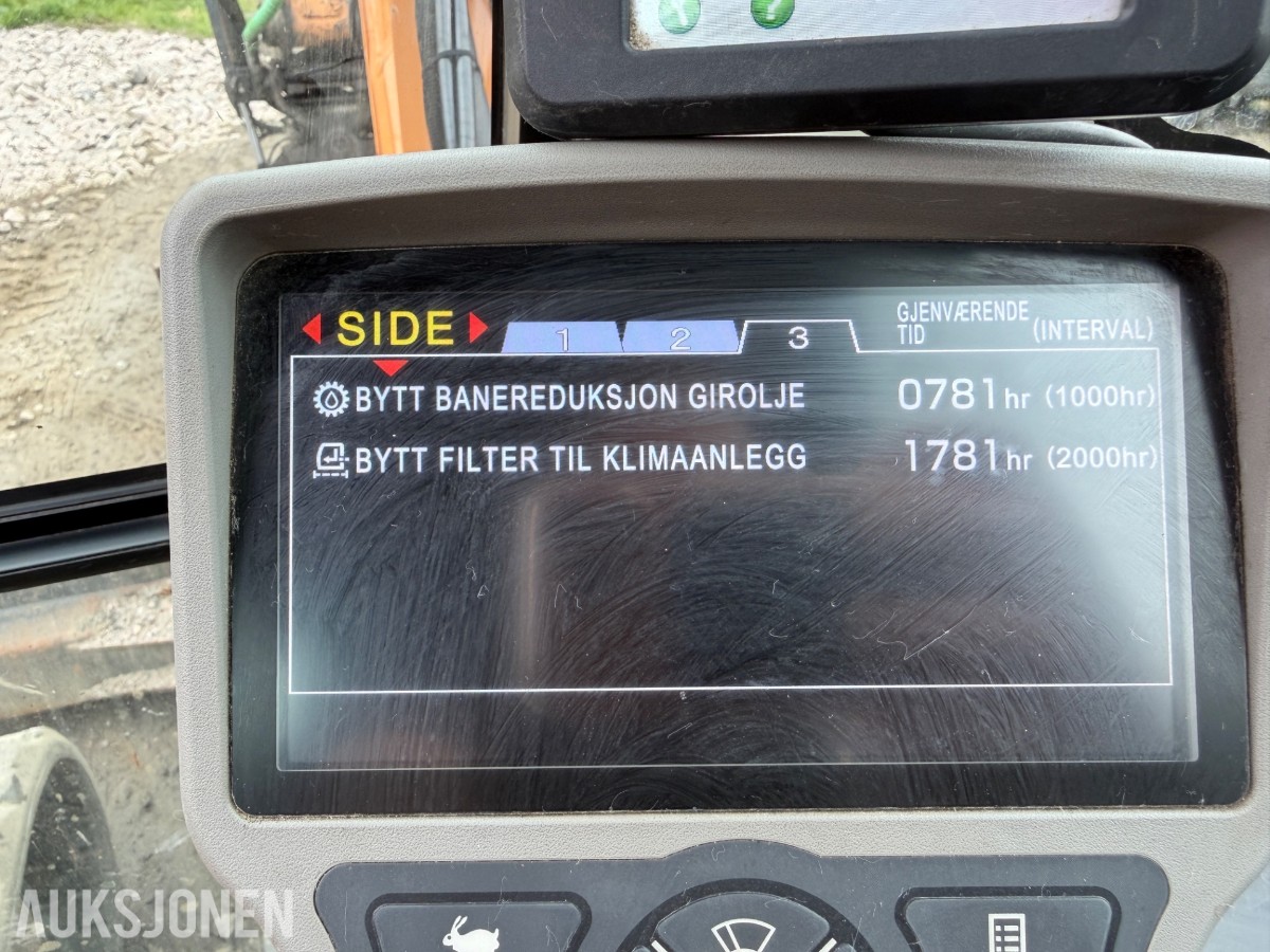 2016 Case CX80 C Beltegraver, 4072 t, Steelwrist X12, skjær og 2 skuffer