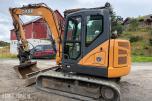 2016 Case CX80 C Beltegraver, 4072 t, Steelwrist X12, skjær og 2 skuffer