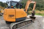 2016 Case CX80 C Beltegraver, 4072 t, Steelwrist X12, skjær og 2 skuffer