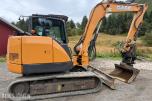 2016 Case CX80 C Beltegraver, 4072 t, Steelwrist X12, skjær og 2 skuffer