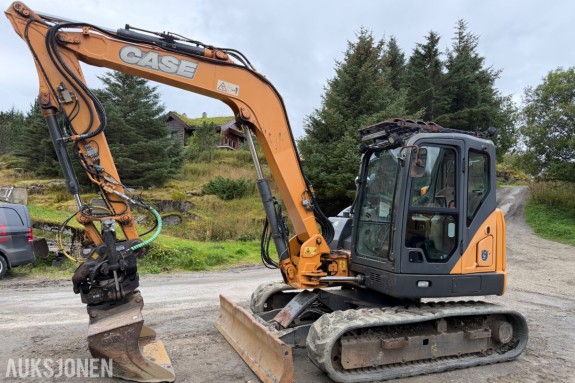 2016 Case CX80 C Beltegraver, 4072 t, Steelwrist X12, skjær og 2 skuffer