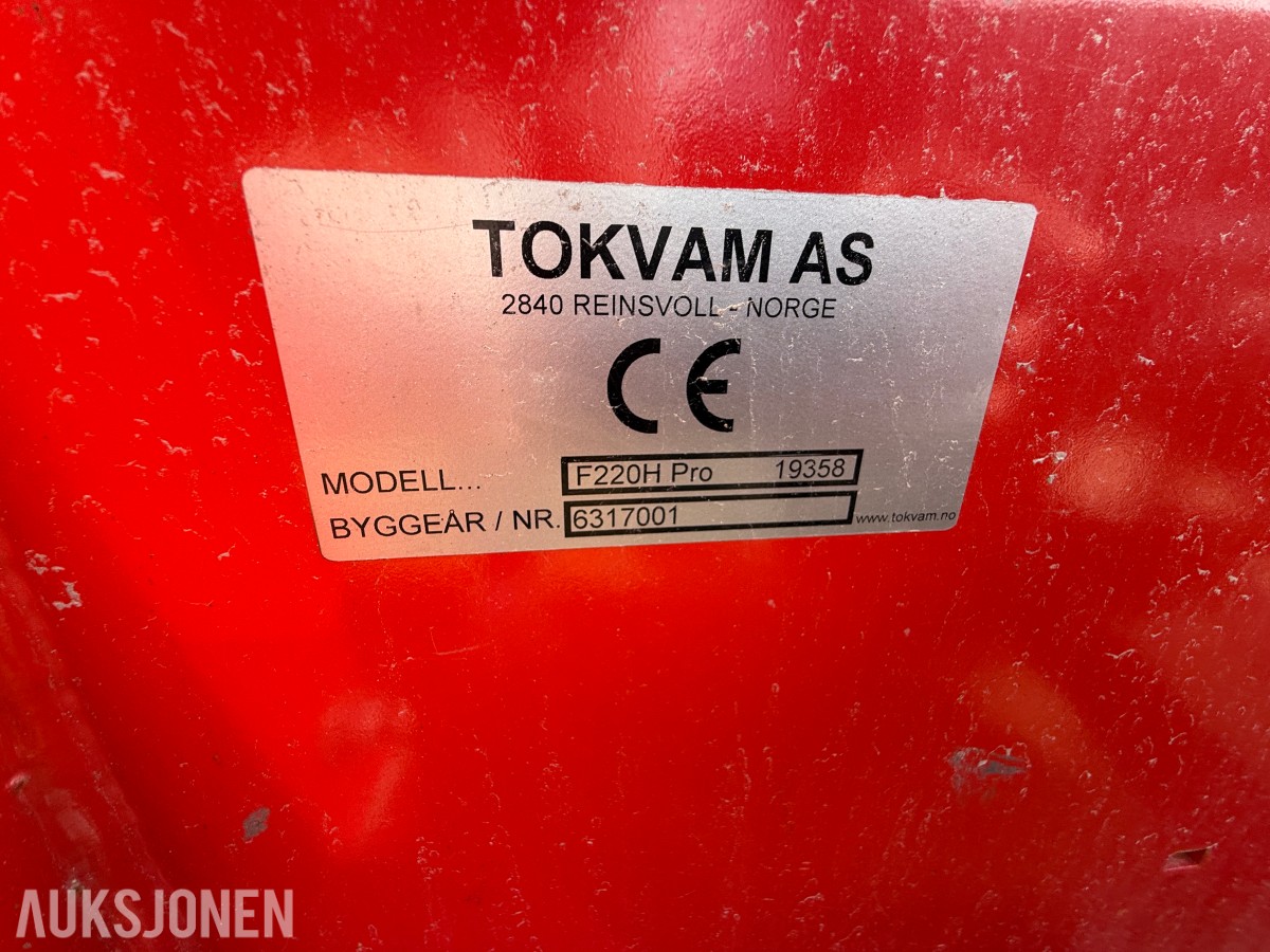 2017 Tokvam F220H Pro Snøfres - BM Feste