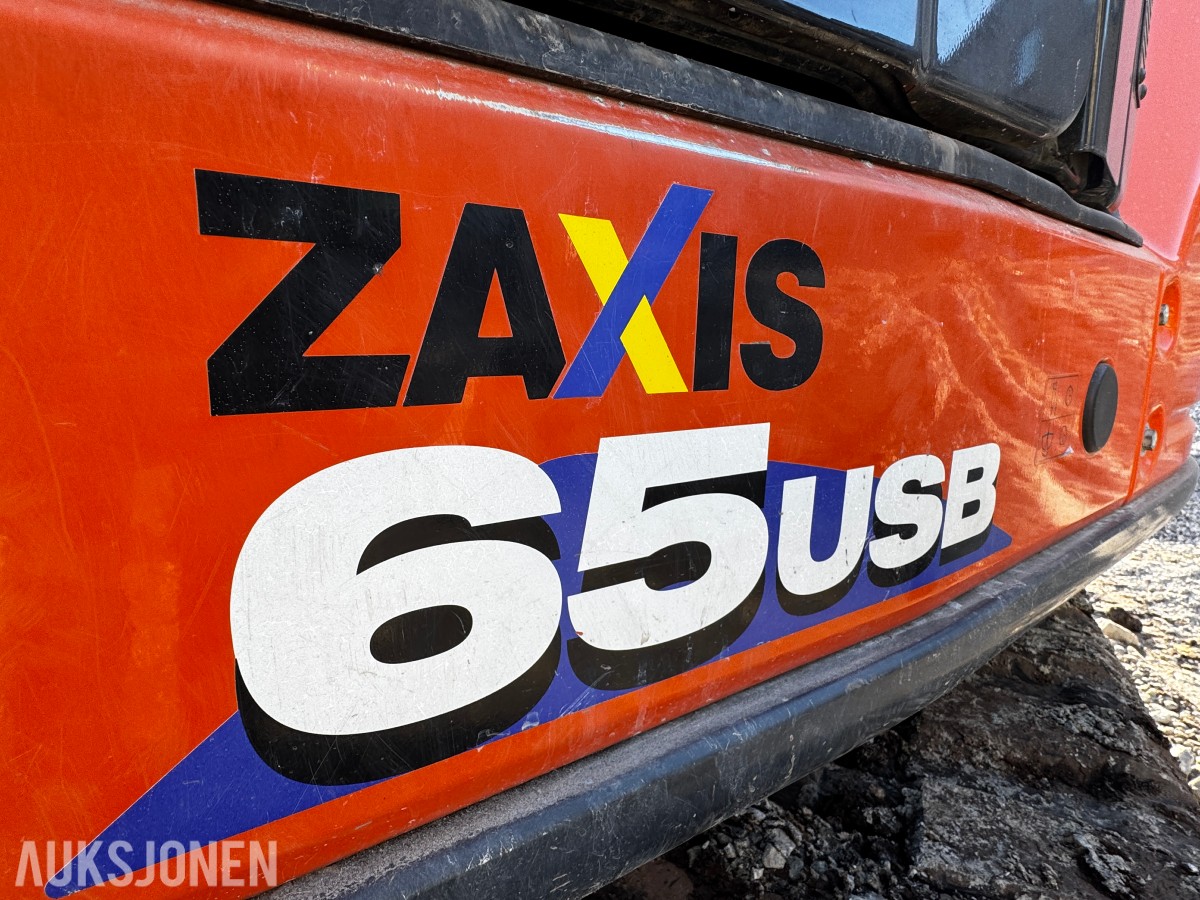 2021 Hitachi ZX65USB-6 CLR minigraver 6 tonn - Sentralsmøring - Tiltrotator - Pussskuffe - Graveskuffe - Sertifisert
