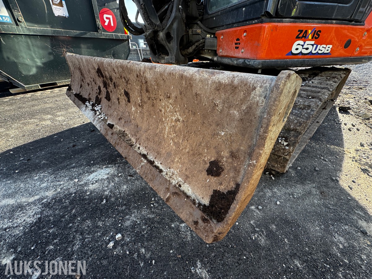 2021 Hitachi ZX65USB-6 CLR minigraver 6 tonn - Sentralsmøring - Tiltrotator - Pussskuffe - Graveskuffe - Sertifisert