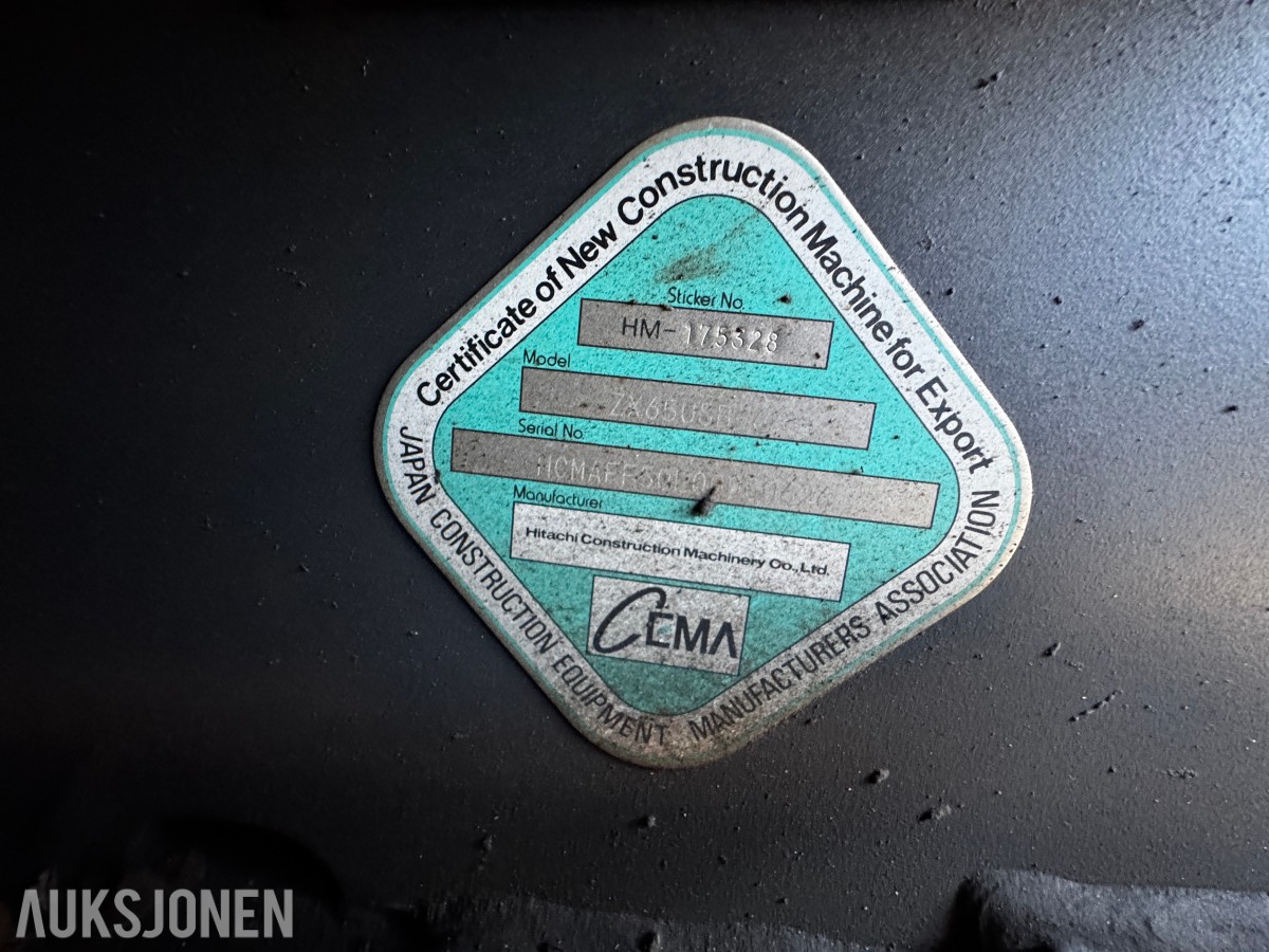 2021 Hitachi ZX65USB-6 CLR minigraver 6 tonn - Sentralsmøring - Tiltrotator - Pussskuffe - Graveskuffe - Sertifisert